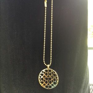 Coach medallion with chain